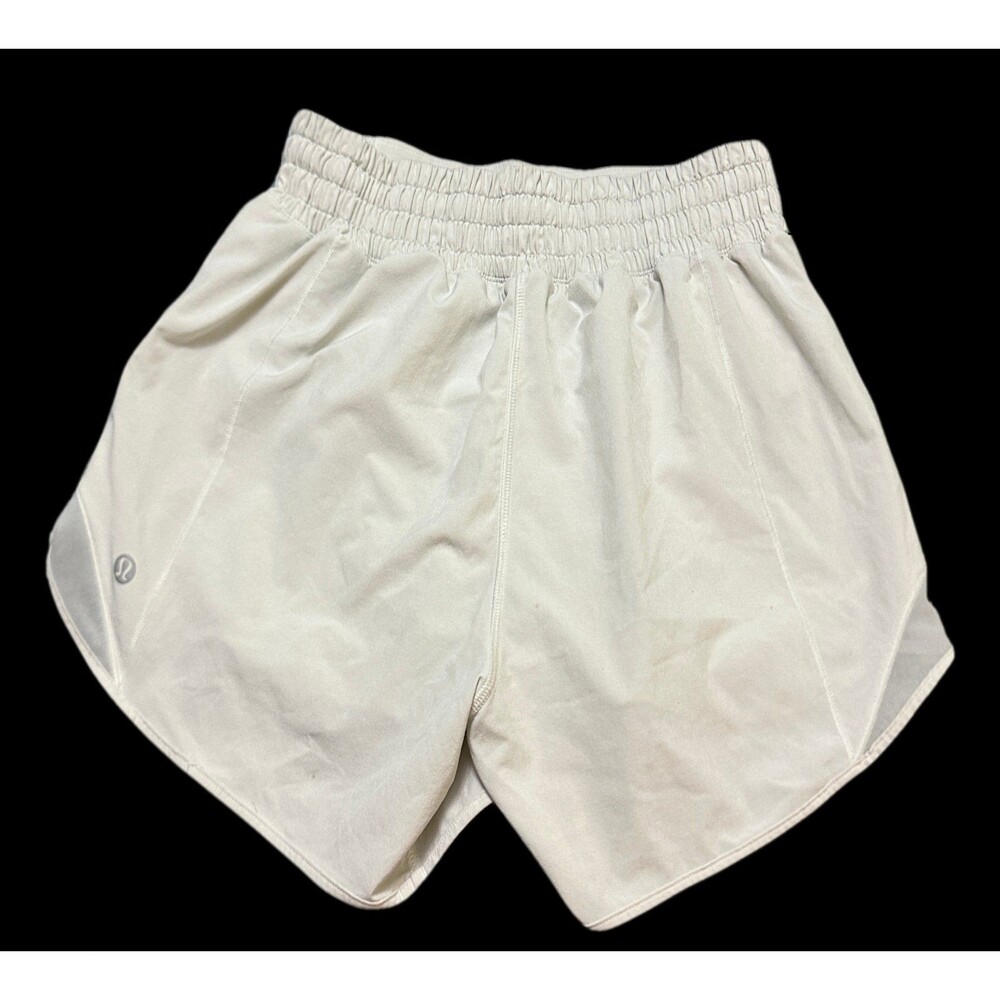 lululemon athletica Cream Athletic Shorts with Elastic Waistband size 6 - Picture 2 of 6